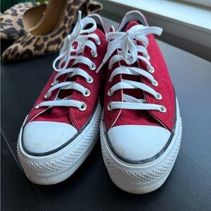 Converse Red and White Casual Shoes